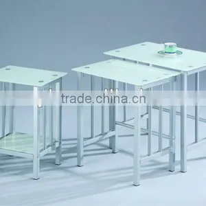 Metal Glass Nesting Table thumbnail-1