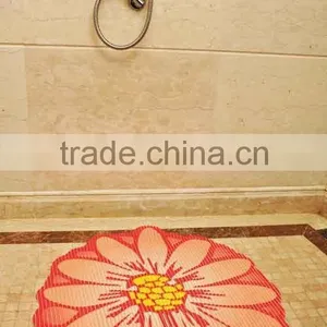 Flower Shape PVC Bath Mat,flower Bath Rugs thumbnail-1