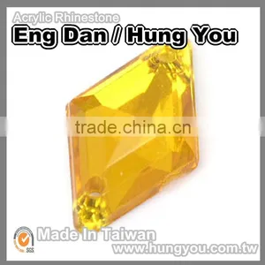 High Quality Taiwan Sew on Rhinestone Rhombus Shape thumbnail-5