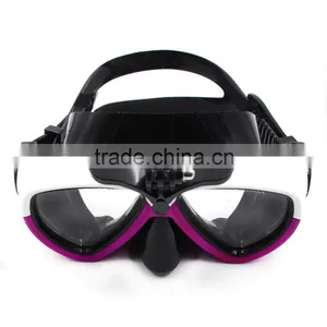 TELESIN Silicone Diving Glass With Detachable Screw Mount Diving Mask Scuba Snorkel Swimming Goggles For Sports Camera Go Pro thumbnail-3