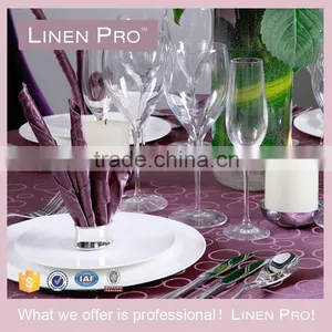 LinenPro Polyester Napkin Embroidered Restaurant Dinner Napkin thumbnail-1