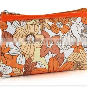 China Orange Flower Picture Travel Stand Up Pouch With Zipper thumbnail-1