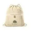 Promotional Canvas Drawstring Backpack thumbnail-1