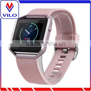 Mutil-color Metal Bumper Silicon Watch Band for Fitbit Blaze thumbnail-1