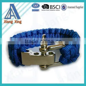 High Quality Wholesale Cheap Cross Paracord Bracelet With Logo thumbnail-1
