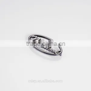 Brand Name Clothing Labels Printed Garment Label Handmade Metal Label thumbnail-2