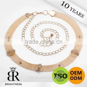 Fashion Rhinestone Crystal Body Chain Brightness F1-80128 thumbnail-1