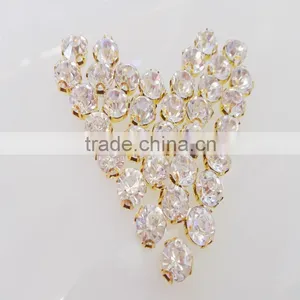 Brand Shoes Material Supplier Rhinestone Cup Chain Sew on Rhinestone thumbnail-2