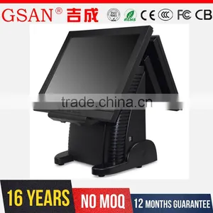 Factory High Quality POS Terminals With Two Monitors--Best POS for Resturants and Retail Shops thumbnail-1