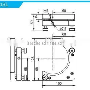 MNC-4SL/Height of Center Height 68mm/High Precision Kinematic Mounts With 2 Adjusters/kinematic Mount thumbnail-2