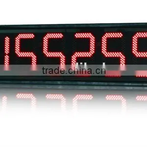 LED Time and Temperature Signs, P20 Red Outdoor Waterproof High Quality Express Led Time Temperature Sign thumbnail-1