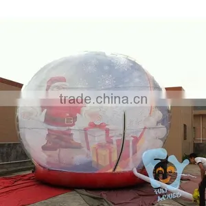 5m Outdoor Christmas Ornament Giant Xmas Inflatable Giant Snow Globe for Take Photo thumbnail-6