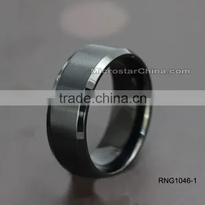 6MM Titanium Brushed Wedding Stainless Steel Solid Ring thumbnail-4