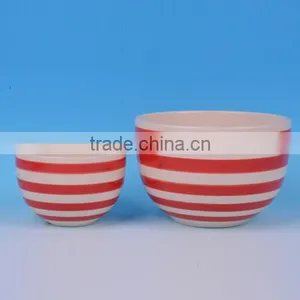 Modern Design,decorative Ceramic Bowls With Red Dot Painting thumbnail-3