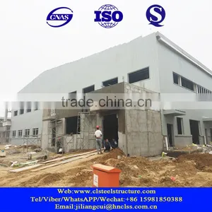 Easy Installed Prefab Structrual Steel Frame Prefabricatedworkshop thumbnail-1