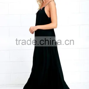 2016 Womens Fashion Evening Dresses Black Long Evening Dress Discount Evening Dresses thumbnail-3