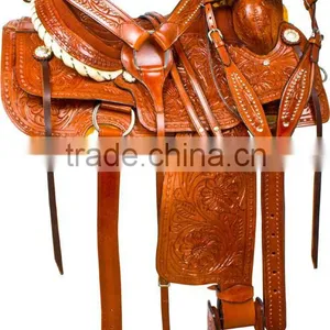 New Horse Western Pleasure Saddle Premium Quality WS159 thumbnail-2