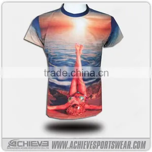 3d Printing Tshirt, Orange Sport t Shirt, Hip Hop Blank T-shirts thumbnail-5