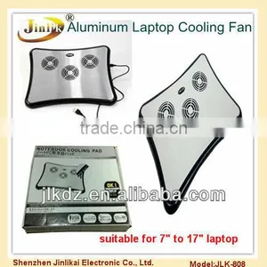 USB Aluminium Laptop Cooler Stand With 4 Ports USB Hub thumbnail-1
