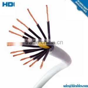 KYJVP LV 450/750v 0.75/1.0/1.5mm2 2-10/14/61cores Copper Conductor XLPE Insulated Braiding Shielded PVC Sheathed Control Cable thumbnail-2