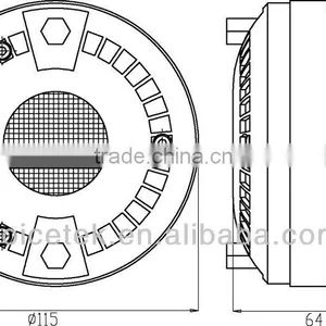 TSCT-4405 Active Professional OEM and ODM China Manufacturer 4.5" 120W Car Compression Driver Speaker thumbnail-3