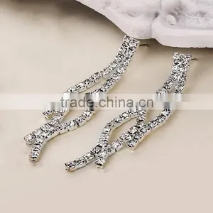 Romantic Women Silver Plated Tiara and Necklaces Earrings Made in China thumbnail-5