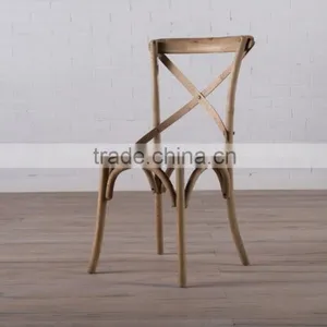 Best Sell Cheap Wooden Cane Cross Back Dining Chair Home Furniture thumbnail-2