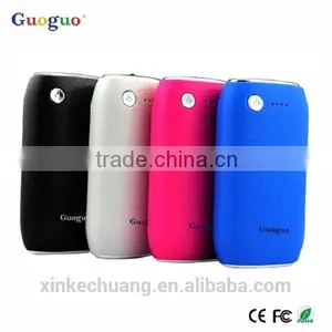 Guoguo Factory Price 4400mAh LED Torch Portable Wind up Mobile Power Bank for Iphone7 thumbnail-2