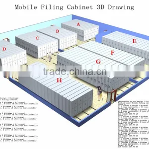 Steel Mobile Office Filing Cabinet thumbnail-5