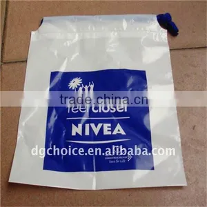Various Style Promotion Wholesale Eco-friendly Design Plastic Drawstring Bag thumbnail-1