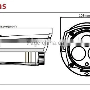 HIKVISION 3.0MP EXIR Bullet Network Camera High Resolution Poe ip Camera(6mm Lens DS-2CD2232-I5) thumbnail-5