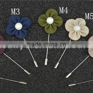 Pino Bouquet do Lapel da Flor da Tela Dos Mens do Brooch LAP024 thumbnail-3