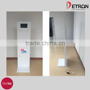 High-grade LCD Metal Flooring Display Stand Outdoor LCD Display Newspaper Shelf thumbnail-1