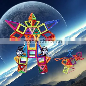 New Developed Educational Plastic Toy Magnetic Building Blocks Set 119PCS thumbnail-3