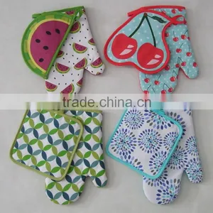 Pigment Printing Tea Towel Shaped Pot Holder Kitchen Basics Oven Mitten thumbnail-1