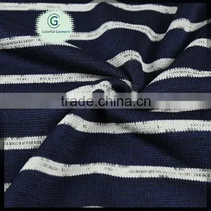 Oktex Certificate AZO Free Knitted Strip Hacci Fleece Fabric thumbnail-1