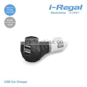 2.1A + 3A Dual USB Car Charger 2 Port Charge for IPad for IPhone 5s 4s 4 Phone / PDA / Mp3 / Mp4 for Samsung thumbnail-2