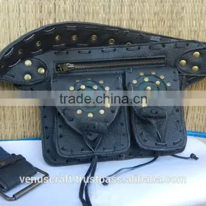 Money Hip Waist Pocket Leather Belt/bum Bag thumbnail-3