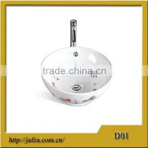 D01 Bathroom Ceramic Hand Decal Porcelain Wash Basin thumbnail-1