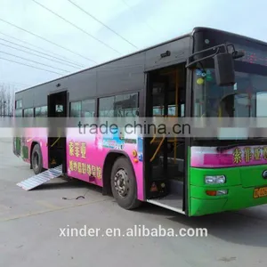Handicap Disabled Manual Wheelchair Ramp Slope for City Bus With CE Certificate thumbnail-6