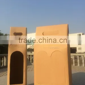 Corrugated Brown Kraft Paper Wine Boxes Packing Box thumbnail-1