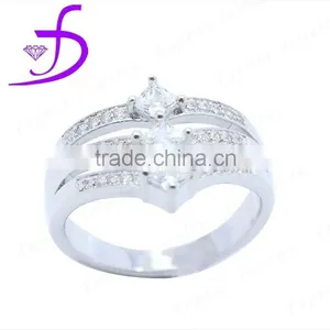 Good Quality 925 Silver Zircon Stone Fashion Ring thumbnail-1