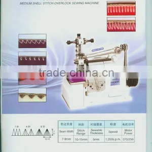 Sample Stitch of Shell Stitch Overlock Machine thumbnail-1