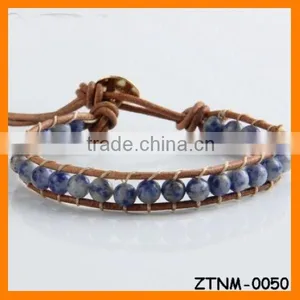 2014 Blue Beaded Bracelet Wholesale ZTNM-0050 thumbnail-1