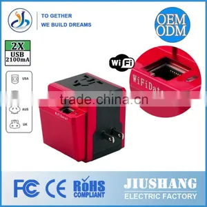 2014 Wholesale High Quality Travelling Universal Wifi Travel Adapter Colored Electric Plugs thumbnail-4