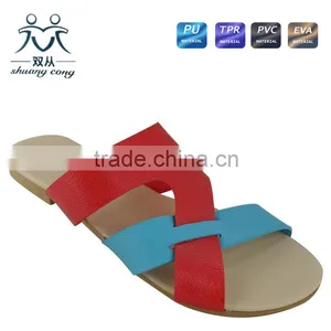 Factory Price Ladies Cross-belt Shenae Grimes Flat Slippers and Shoes thumbnail-1