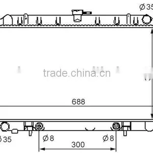 Nissan Radiator for NISSAN Bluebird thumbnail-1