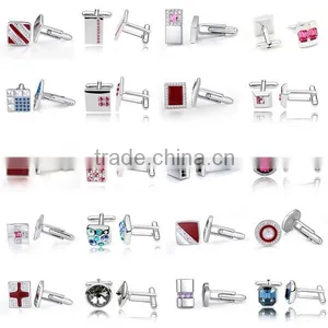Purple Crystal Metal Cufflinks Customized Wedding Accesories Cuff Link for Man thumbnail-6