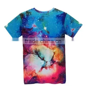 Custom Mens Womens 3D Galaxy Short Sleeve Round Tops Casual T-Shirt thumbnail-1