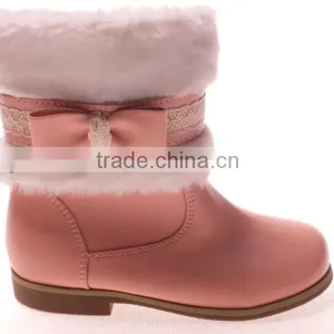 Cute Kids Winter Boots With Bowknot Decoration 2014 thumbnail-1